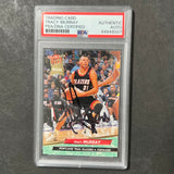 1992-93 Fleer Ultra #395 Tracy Murray Signed Card AUTO PSA Slabbed Blazers RC