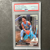 2020-21 Panini Prizm Draft Picks #40 Markus Howard Signed Card AUTO PSA Slabbed RC Marquette