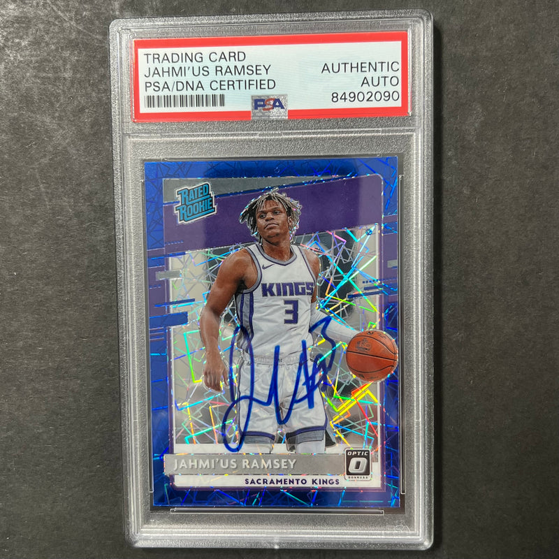 2020-21 Panini Donruss Optic #194 Jahmius Ramsey Signed Card AUTO PSA Slabbed Kings