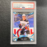 2022-23 Upper Deck MVP Hockey #199 Trevor Zegras Signed Card AUTO PSA Slabbed Ducks