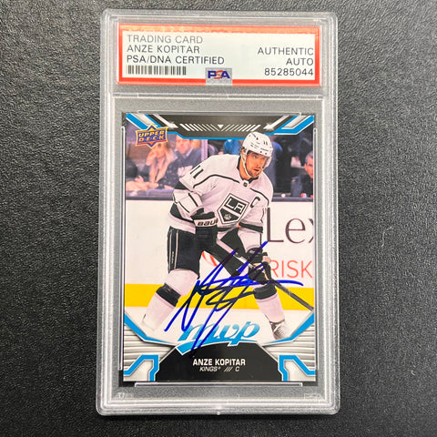 2022-23 Upper Deck MVP Hockey #19 Anze Kopitar Signed Card AUTO PSA/DNA slabbed Kings