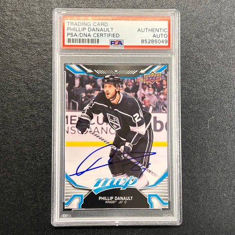 2022-23 Upper Deck MVP Hockey #159 Phillip Danault Signed Card AUTO PSA/DNA slabbed Kings