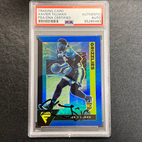 2020-21 Panini Prizm Flux #236 Xavier Tillman signed card AUTO PSA/DNA Slabbed Grizzlies