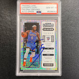 2022-23 Panini Contenders #7 Luguentz Dort Signed Card AUTO PSA Slabbed Thunder