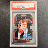 2021-22 Panini Prizm #73 De'Andre Hunter Signed Card AUTO 10 PSA/DNA Slabbed Hawks