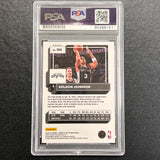 2022-23 Panini Prizm Donruss Optic #186 Keldon Johnson Signed Card AUTO PSA Slabbed Spurs