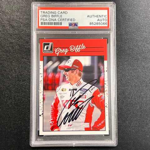 2023 Panini Donruss Racing #188 Greg Biffle Signed Card AUTO PSA Slabbed Nascar