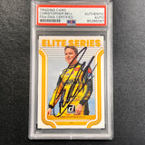 2023 Panini Donruss Racing Elite Series #E9 Christopher Bell Signed Card AUTO PSA Slabbed Nascar