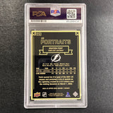 2022-23 Upper Deck Series One UD Portraits #P-5 Brayden Point Signed Card AUTO PSA slabbed Lightning