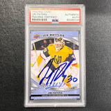 2023-24 Upper Deck MVP Hockey Ice Battles #248 Jiri Patera Signed Card AUTO PSA/DNA Slabbed Knights