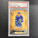 2020-21 Artifacts #44 Brayden Point Signed Card AUTO PSA/DNA slabbed Lightning