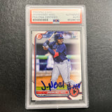 2022 Topps 1st Bowman #BP-2 Jhonkensy Noel Signed Card PSA Slabbed AUTO Cleveland Guardians