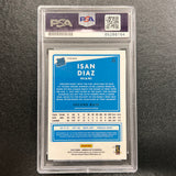 2020 Panini Donruss #48 Isan Diaz Signed Card PSA/DNA Authenticated Slabbed AUTO Marlins