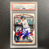 2023 Topps 1st Bowman #BP-57 Peyton Graham Signed Card PSA/DNA Slabbed AUTO Tigers