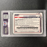 2021 Bowman Chrome #BCP-48 Braden Shewmake Signed Card Auto PSA/DNA Slabbed Braves