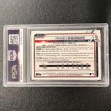 2021 Bowman Chrome #BCP-48 Braden Shewmake Signed Card Auto PSA/DNA Slabbed Braves