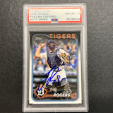 2024 Topps Series One #302 Jake Rogers Signed Card PSA/DNA AUTO 10 Slabbed Tigers