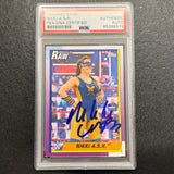 2021 Topps RAW #31 Nikki A.S.H. Signed Card AUTO PSA Slabbed WWE