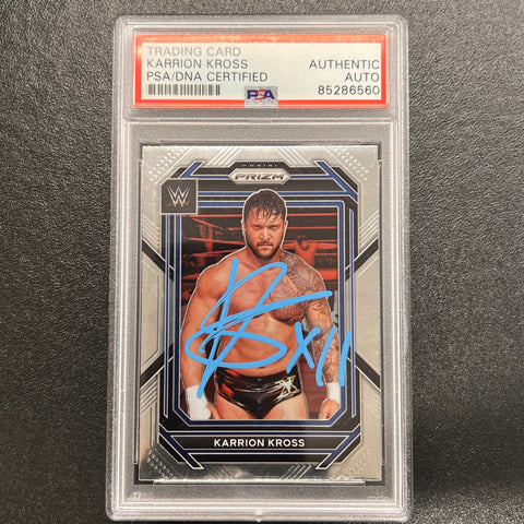 2023 Panini Prizm Smackdown #108 Karrion Kross Signed Card PSA/DNA Slabbed Auto WWE