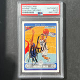 2006-07 Topps #131 Mehmet Okur Signed Card AUTO PSA Slabbed Jazz