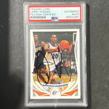 2004-05 Topps #17 Larry Hughes Signed Card AUTO PSA Slabbed Wizards