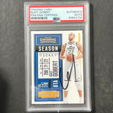 2020-21 Panini Contenders #61 Rudy Gobert Signed Card AUTO PSA Slabbed Jazz