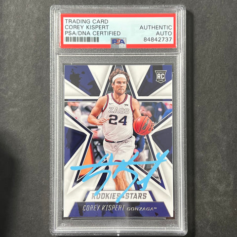 2021 Panini Chronicles Rookies & Stars Draft Picks #308 COREY KISPERT Signed Card AUTO PSA Slabbed Gonzaga