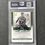 2013-14 Panini Titanium #171 Larry Sanders Signed Card AUTO PSA/DNA Slabbed Bucks