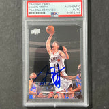 2008-09 Upper Deck #142 Jason Smith Signed Card AUTO PSA Slabbed 76ers