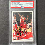 2001-02 Fleer #55 Theo Ratliff Signed Card AUTO PSA Slabbed 76ers