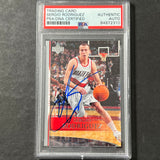 2007-08 Upper Deck #71 Sergio Rodriguez Signed Card AUTO PSA Slabbed Trail Blazers