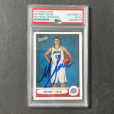 2004-05 Topps #81 Mehmet Okur Signed Card AUTO PSA Slabbed Jazz