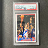 2003-04 Topps #152 Mehmet Okur Signed Card AUTO PSA Slabbed Pistons