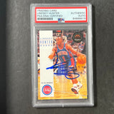 1993-94 Skybox #222 Lindsey Hunter Signed Card AUTO PSA Slabbed Pistons