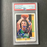 1991-92 Upperdeck #229 Brad Davis Signed Card AUTO PSA Slabbed Mavericks