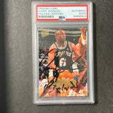 1995-96 Fleer Ultra #163 Avery Johnson Signed Card AUTO PSA Slabbed Spurs