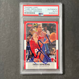 2007-08 Fleer Basketball #33 Thabo Sefolosha Signed Card Auto PSA/DNA Slabbed Bulls