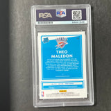 2020-21 Donruss Optic #184 Theo Maledon Signed Card AUTO PSA/DNA Slabbed