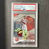 2020-21 Panini Mosaic #31 Derrick Jones Jr. Signed Card AUTO PSA/DNA Slabbed Blazers