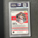 2020-21 Panini Mosaic #31 Derrick Jones Jr. Signed Card AUTO PSA/DNA Slabbed Blazers