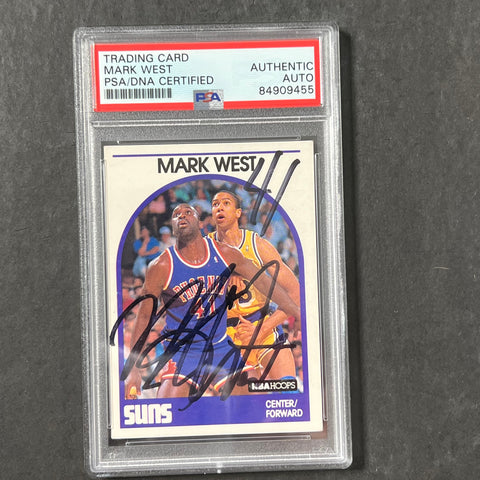1989-90 NBA Hoops #228 Mark West Signed Card AUTO PSA/DNA Suns