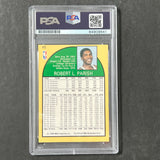 1990-91 NBA Hoops #45 Robert Parish Signed AUTO PSA Slabbed Celtics