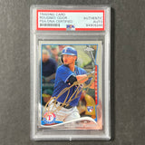 2014 Topps Chrome #213 Rougned Odor Signed Card PSA Slabbed Auto Rangers