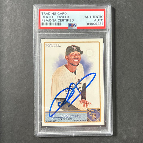 2011 Topps #189 Dexter Fowler Signed Card PSA/DNA Slabbed Auto Rockies