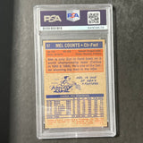 1971-72 Basketball Card #67 Mel Counts Signed AUTO PSA Slabbed Suns