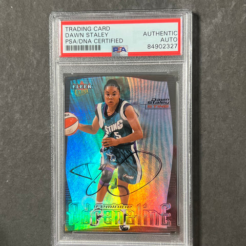 2000 Fleer Ultra #10 Dawn Staley Signed Card AUTO PSA/DNA Slabbed Sting