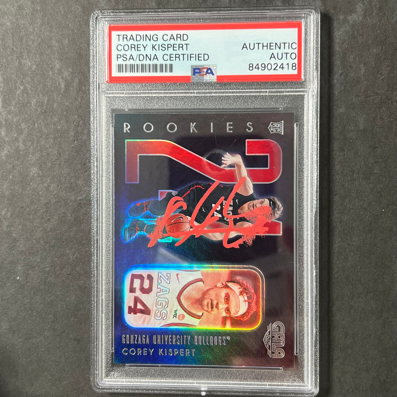 2021 Panini Chronicles Gala Draft Picks #188 COREY KISPERT Signed Card AUTO PSA Slabbed Gonzaga