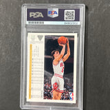 1991-92 Upper Deck #117 John Paxson Signed Card AUTO PSA Slabbed Bulls