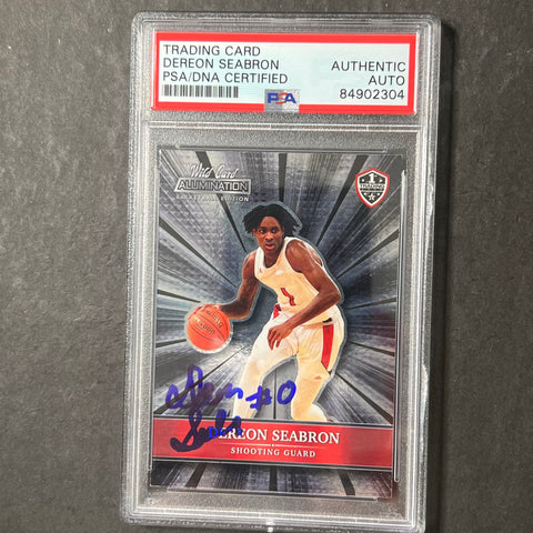 2022 Wild Card #BC-21 Dereon Seabron Signed Card AUTO PSA Slabbed Pelicans