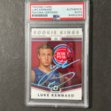 2017-18 Panini Donruss Optic #12 Luke Kennard Signed Rookie Card AUTO PSA Slabbed Pistons